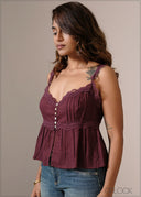 Lace Detailed Top - 121026