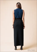 Front Slit Skirt - 160525