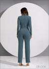 Long Sleeve Blazer Jumpsuit - 190523