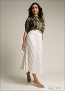 High Neck Printed Top - 231026