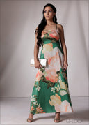 Backless Strappy Maxi Dress - 151026
