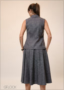 Sleeveless Blazer - 241025