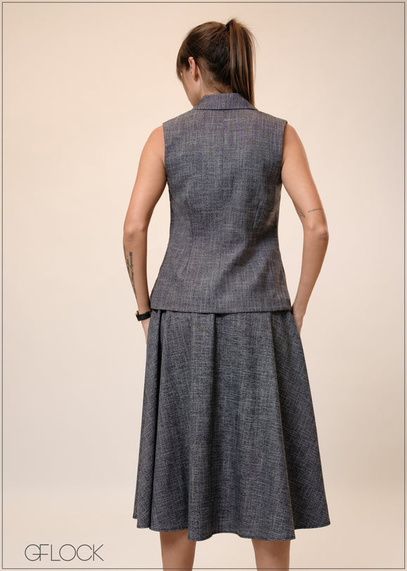 Sleeveless Blazer - 241025