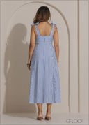 Stripe Midi Dress - 271025