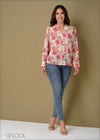 Floral Button Down Shirt - 110923