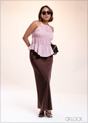 Gathered Crop Top - 040825