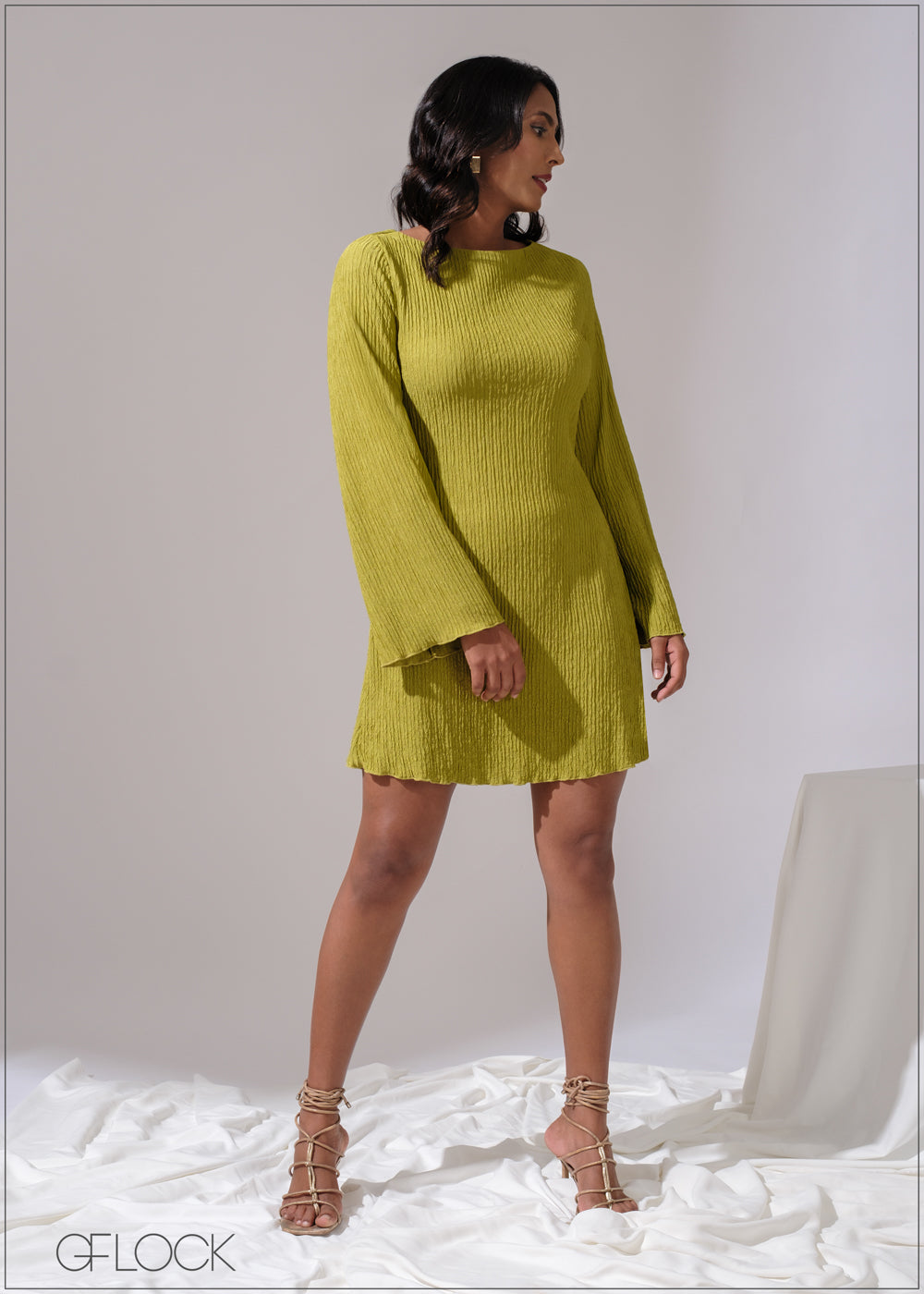 Long Sleeve Mini Dress - 300525