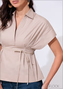 Collar Detail Top - 300425