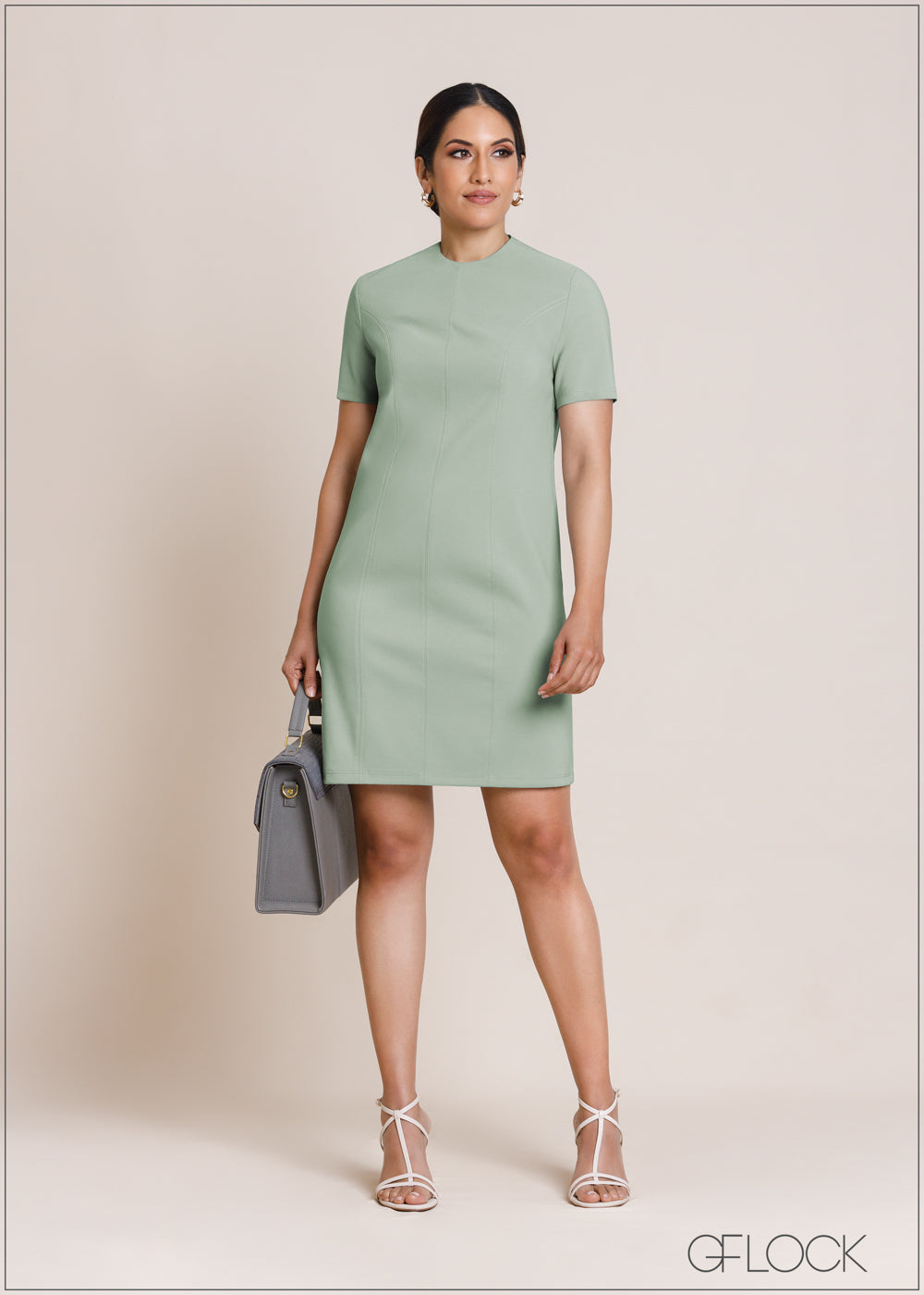 Short Sleeve Mini Dress - 080424