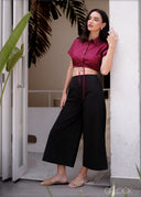 Collar Detailed Crop Top - 280325