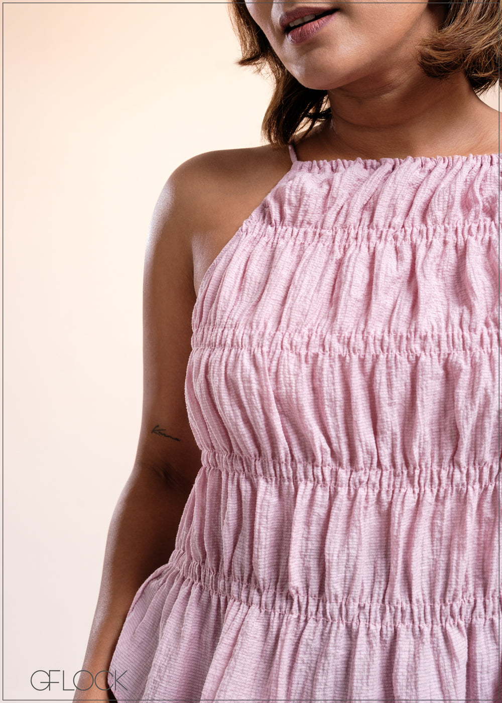 Gathered Crop Top - 040825