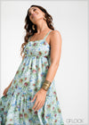 Tiered Floral Dress - 090924