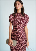 Draped Kaftan Midi Dress - 170726