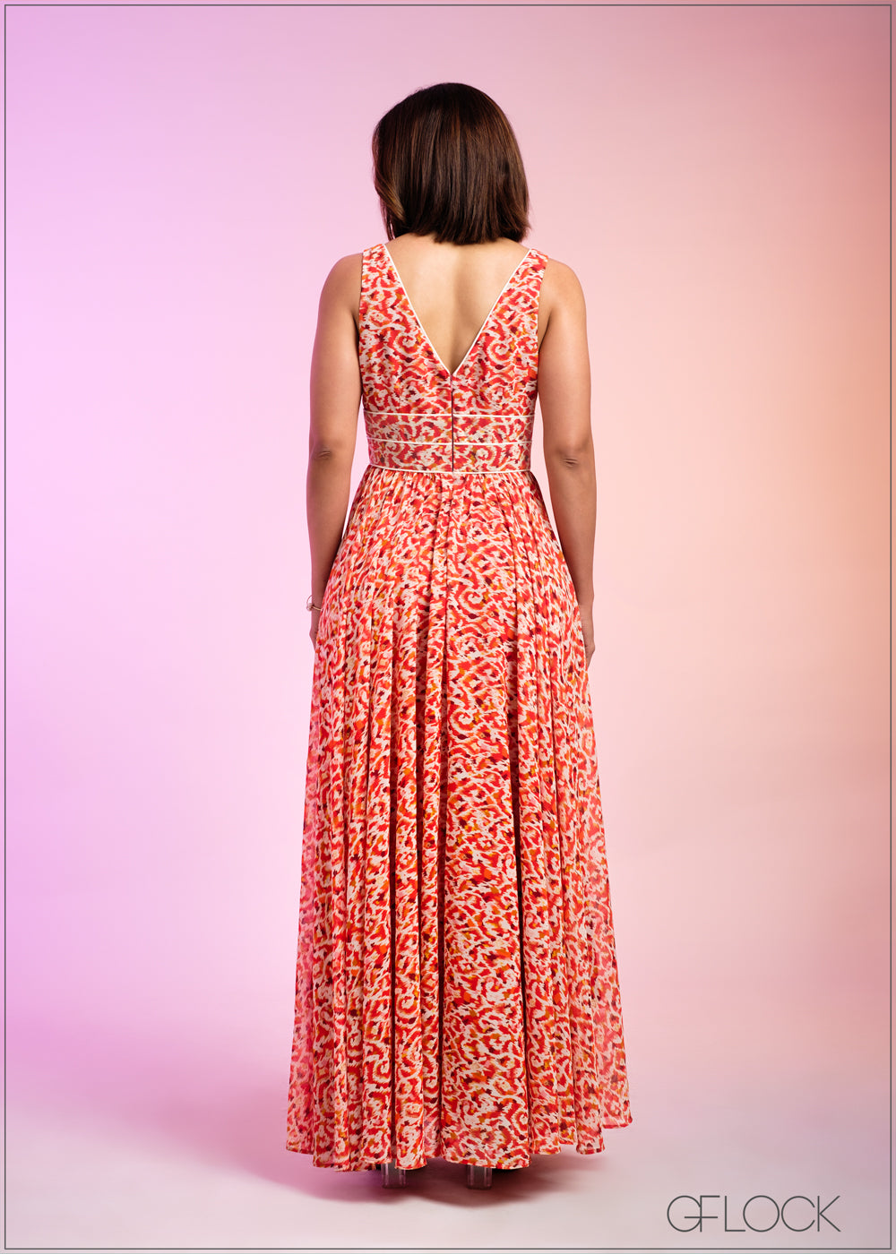 Sleeveless Bustier Detailed Gathered Maxi Dress - 290324