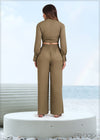 Wide Leg Pull On Pant - 260623
