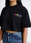 Cropped Graphic Tee - 280624 - 1