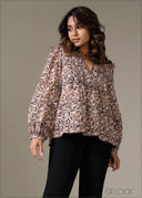 Printed Long Sleeve Top - 281225
