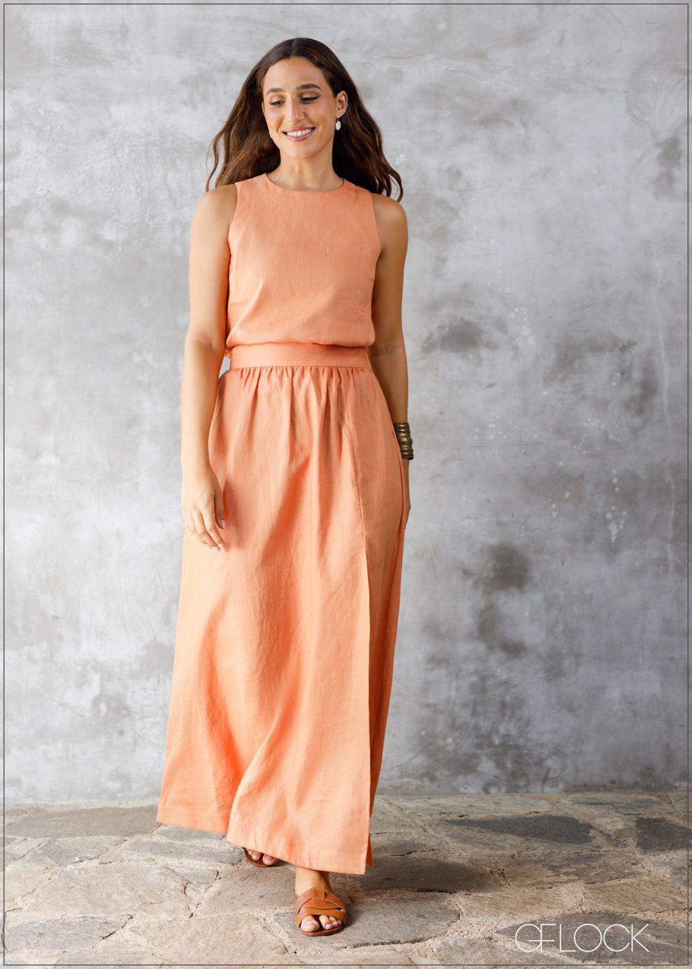 Sleeveless Linen Top - 290424