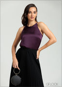 Halter-Cut Strappy Top - 080825