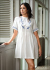 Embroidered Linen Dress - 010923 - 02