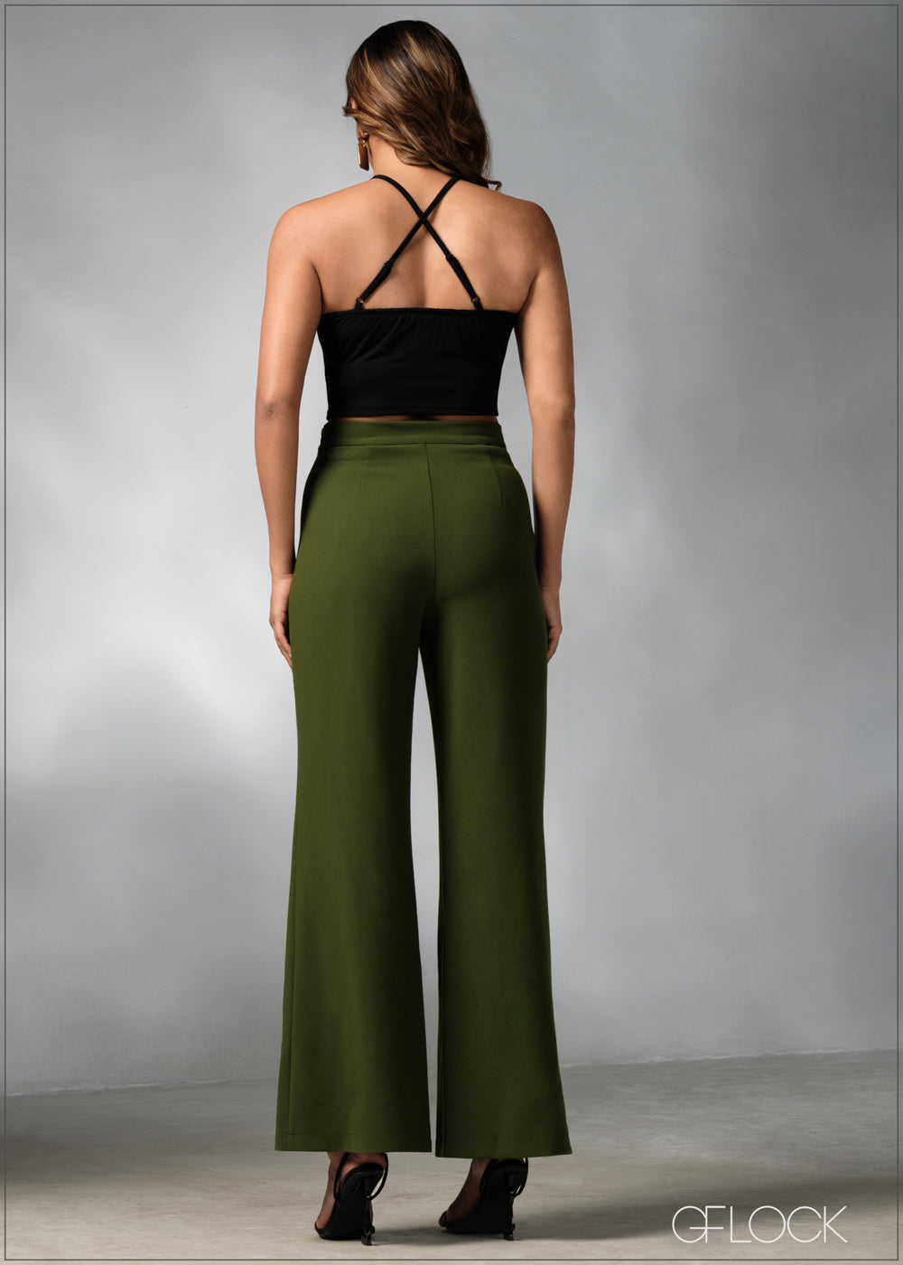 High Waist Flare Leg Pant - 270625