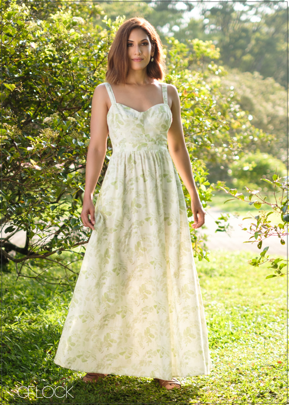 Cotton Printed Flared Maxi Dress - 100524