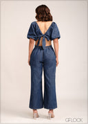 Mid Wash Dungaree - 150124