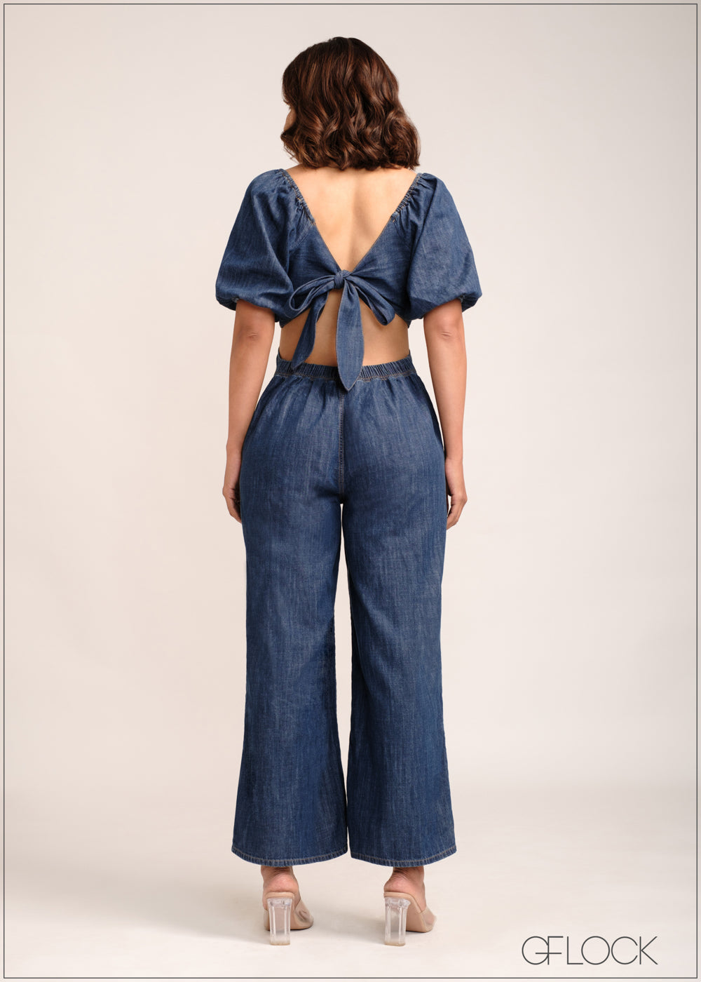 Mid Wash Dungaree - 150124