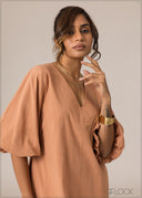 V-Neck Dress - 110926
