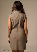 Pocket Detail Dress - 100426