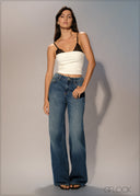 Wide Leg Jean - Short Length - 250626
