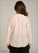 Floral Printed Boho Button Down Shirt - 301026