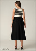 Stripped Cotton Dress - 090326