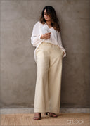 V-Neck Lace Blouse - 100425I