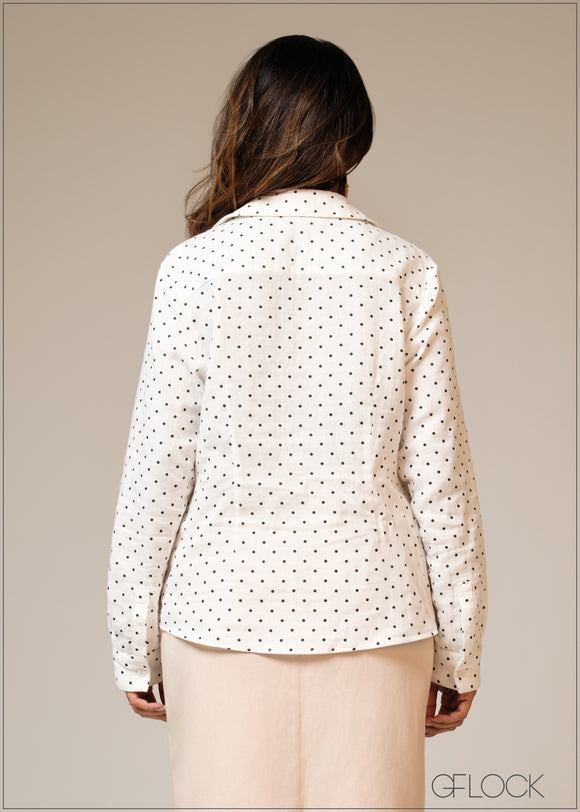 Polka Dot Basic Shirt - 101125