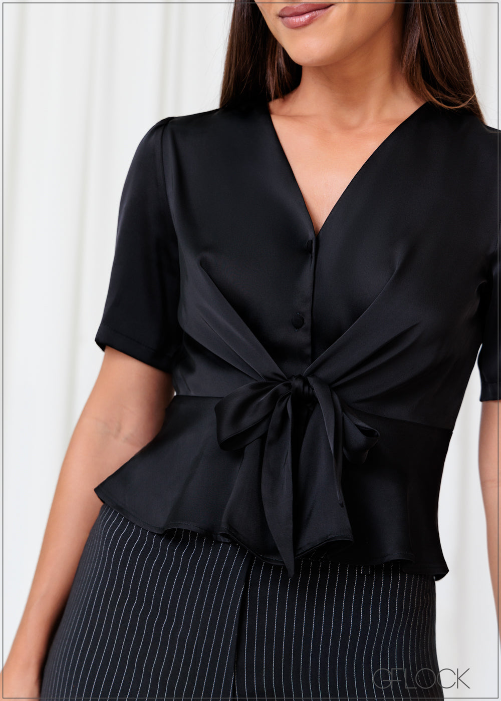 Satin Tie Up Top - 301224