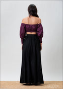 Cuff Detailed Off Shoulder Top - 070425