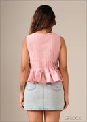 Pintuck Detailed Top - 130326