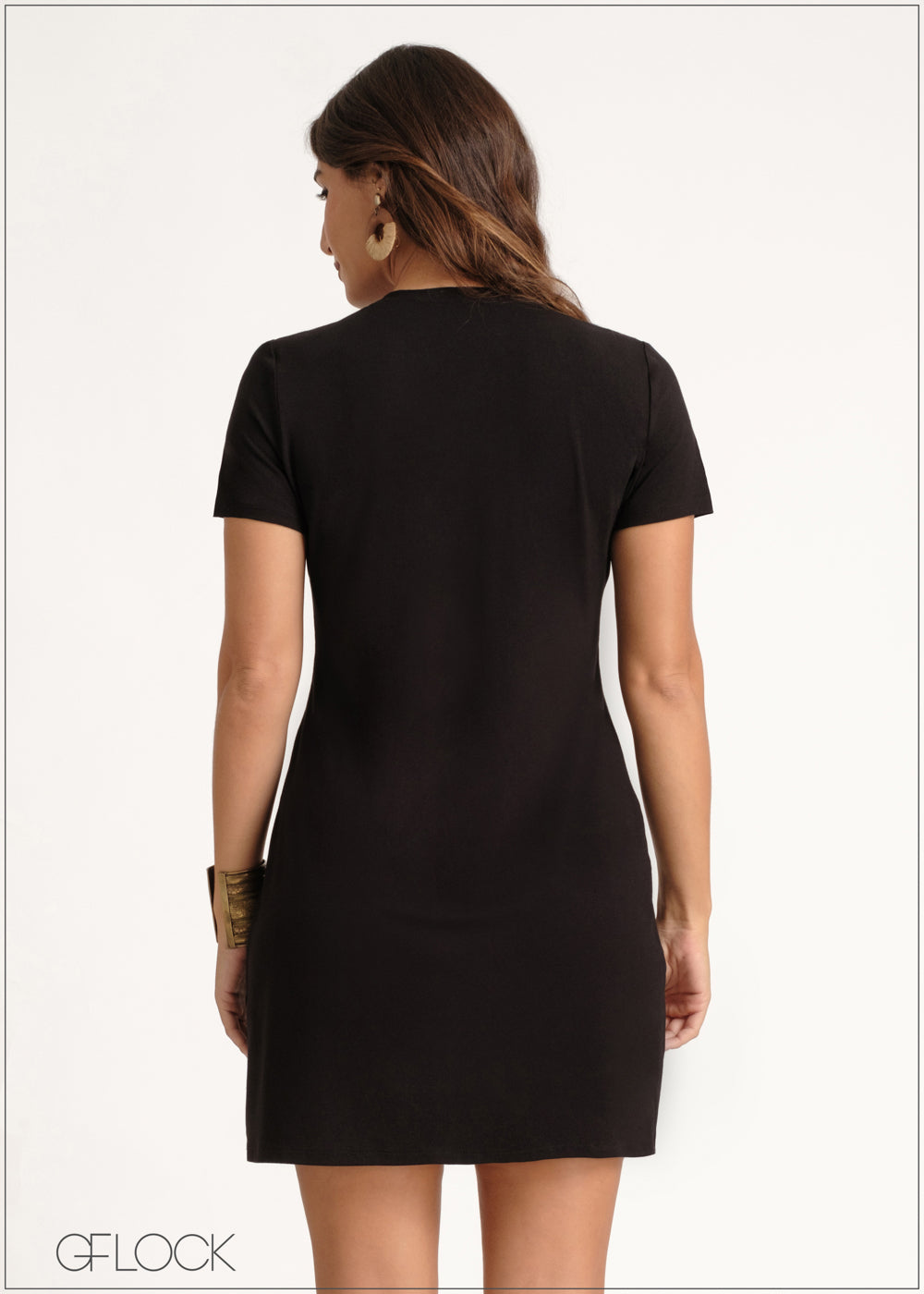 V-Neck T-Shirt Dress 230924