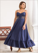 Full Length Corset Dress  - 230525