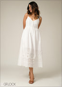 Ladies Cotton Woven Dress - 280925