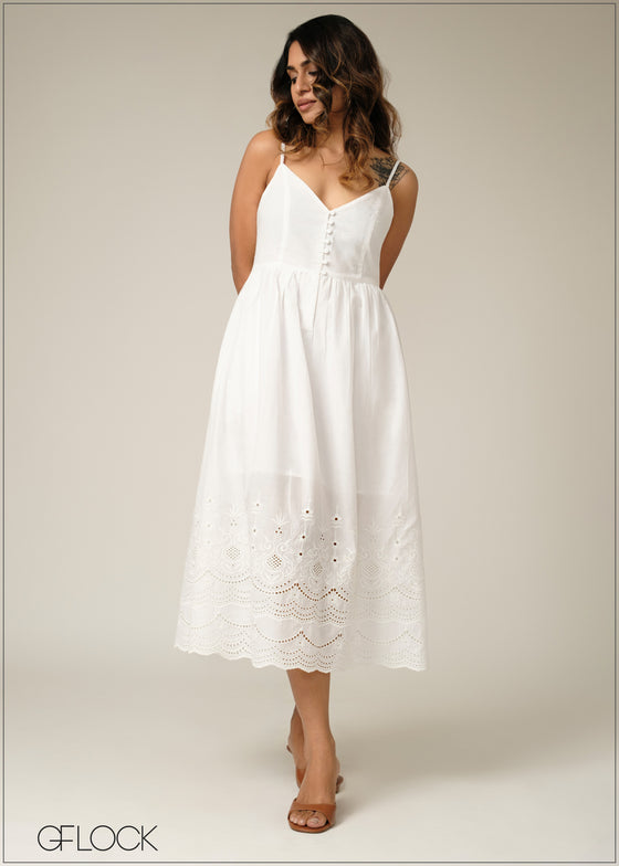 Ladies Cotton Woven Dress - 280925