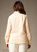 Lace Insert Shirt - 160126