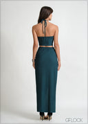 Knot Detail Maxi Skirt - 270426
