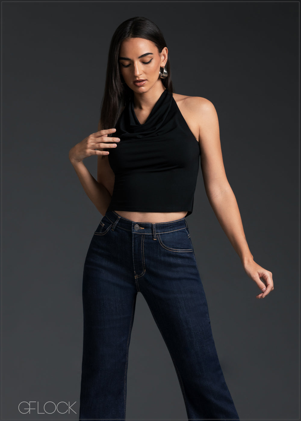 High Rise Flared Jean - Short Length - 170825