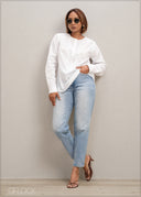 Embroidered Short Kurta Top - 300625