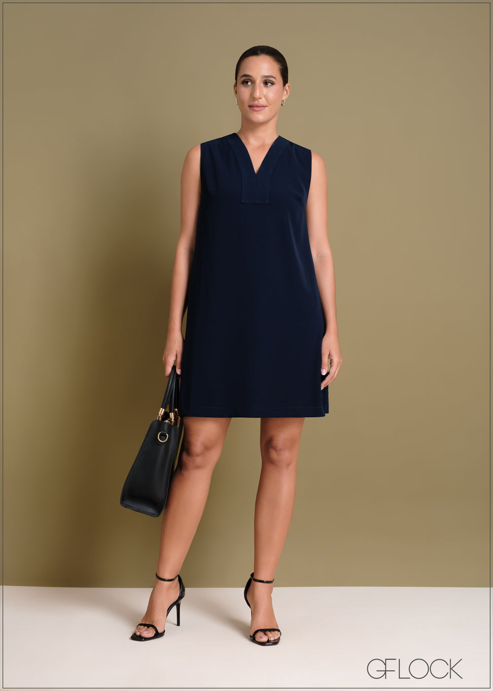 Mini V-Neck Dress - 240424