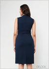 Bodycon Dress With Seam Details - 061123