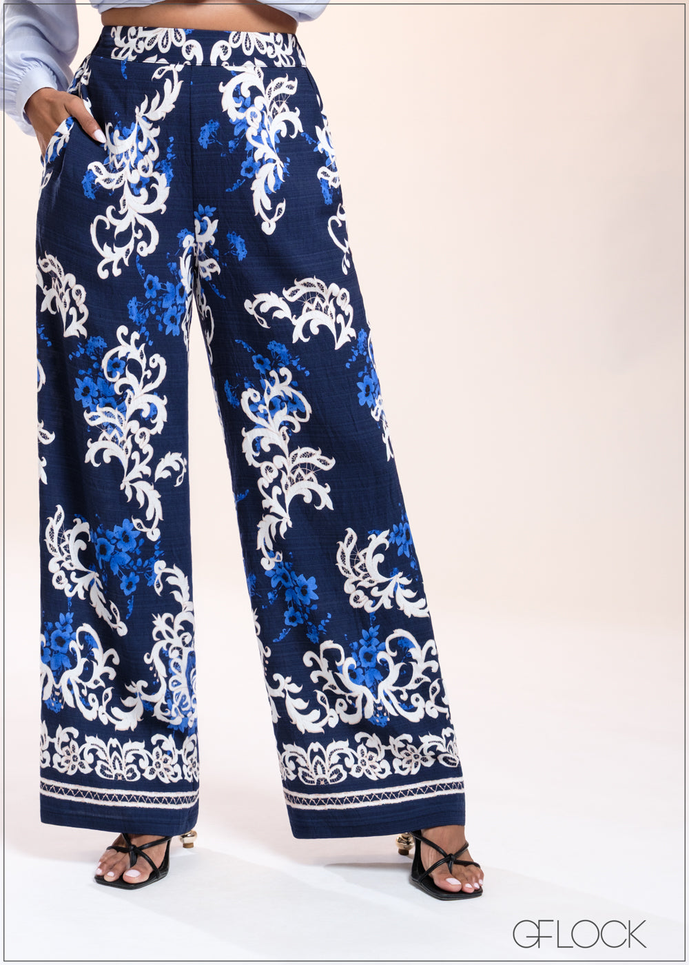 Border Printed Pant - 040825