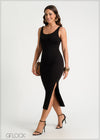 Tank Dress With Slits - 300924